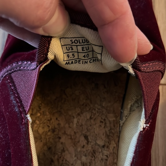 Soludos Velvet Sloth Slip On Sneakers 9.5 - Picture 4 of 6